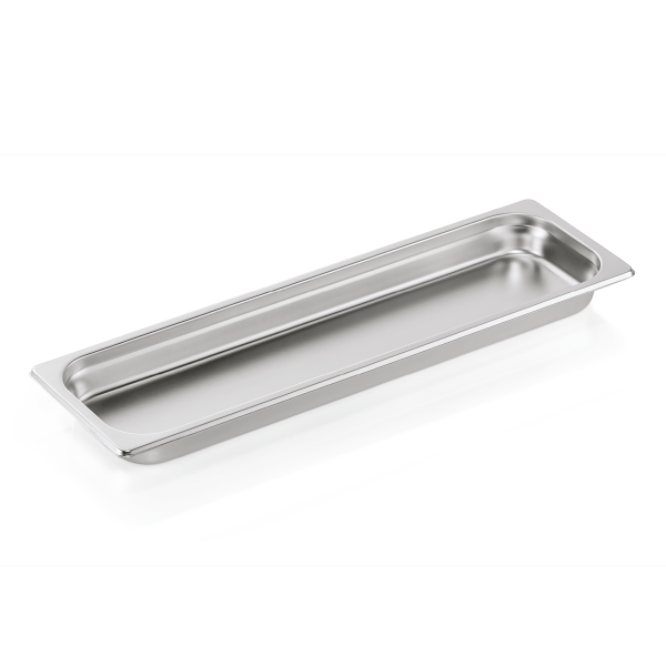 Bac gastro GN 2/4 inox chromé - Profondeur 40 mm