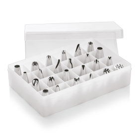 Set de 24 douilles à pâtisserie inox