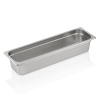Bac gastro GN 2/4 inox chromé - Profondeur 100 mm