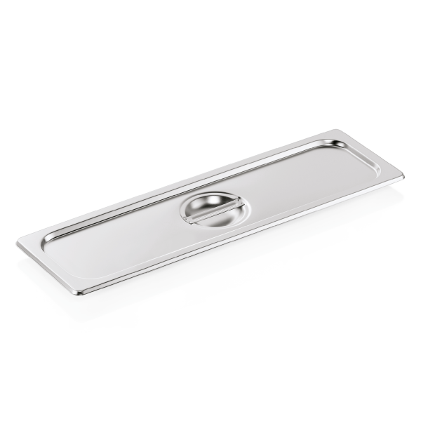 Couvercle GN 2/4 inox chromé