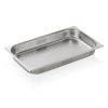 Bac gastro GN 1/1 perforé inox chromé - Profondeur 65 mm