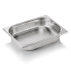 Bac gastro GN 1/2 perforé inox chromé - Profondeur 65 mm