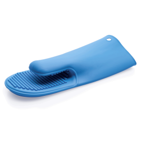 Gant de cuisine silicone bleu 29 cm