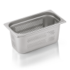 Bac gastro GN 1/3 perforé inox chromé - Profondeur 150 mm