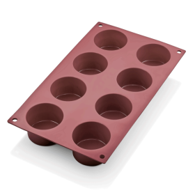 Moule silicone ramequin 8 empreintes - 30 x 17,5 cm