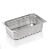 Bac gastro GN 1/1 perforé inox chromé - Profondeur 100 mm (lot de 6)