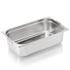 Bac gastro GN 1/1 inox chromé avec poignées tombantes - Profondeur 150 mm