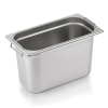 Bac gastro GN 1/3 inox chromé avec poignées tombantes - Profondeur 200 mm